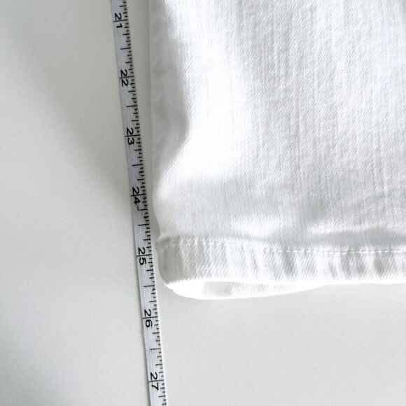 Banana Republic Womens Denim Cropped Bootcut Jeans White Size 8 - Picture 8 of 12